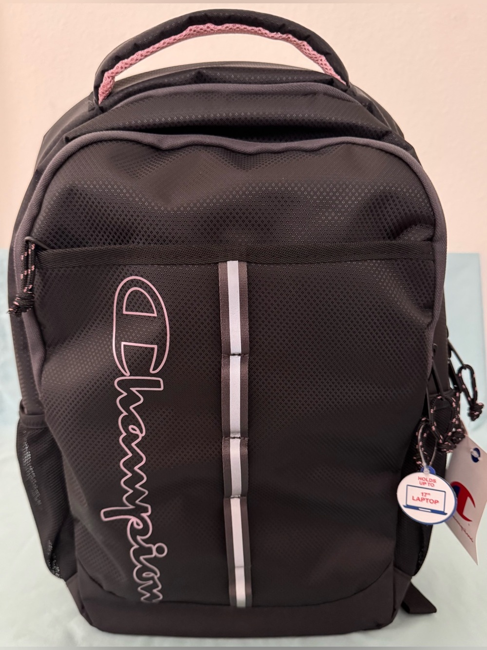 Champion Center Backpack - Black/Pink